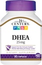 21-ви век DHEA 25 mg капсули, 90- Count (пакет от 2)
