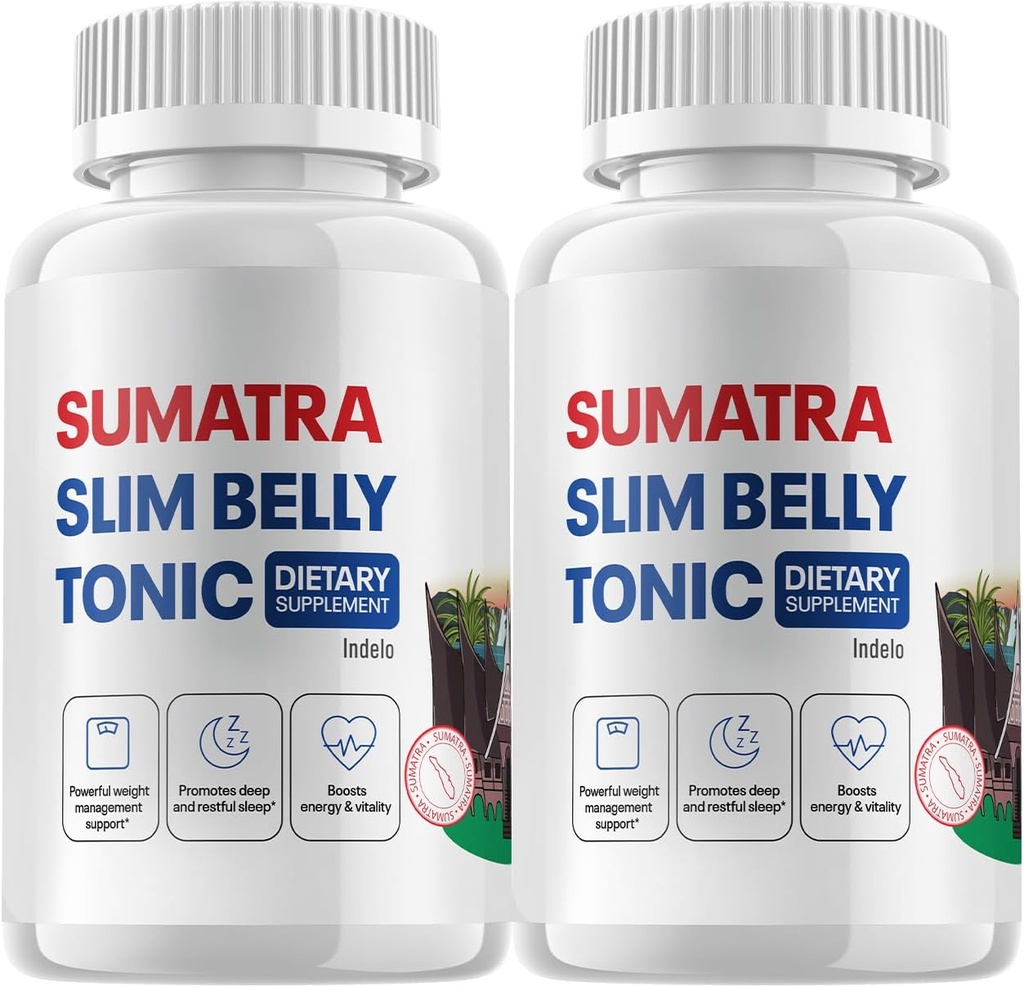 (2 Pack) Sumatra Slim Belly Tónico - Slim Belly Suplemento dietético, Sumatra Slim Belly All-Natural Pills, Sumatra SlimBelly Reviews (120 Cápsulas)