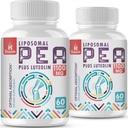 Liposomal Palmitoyletanolamid 1000 mg + Luteolin 100 mg, Mikronisert Pea 99% høy rengjort - forbedret absorpsjon og biotilgjengelighet, 120 Softgels