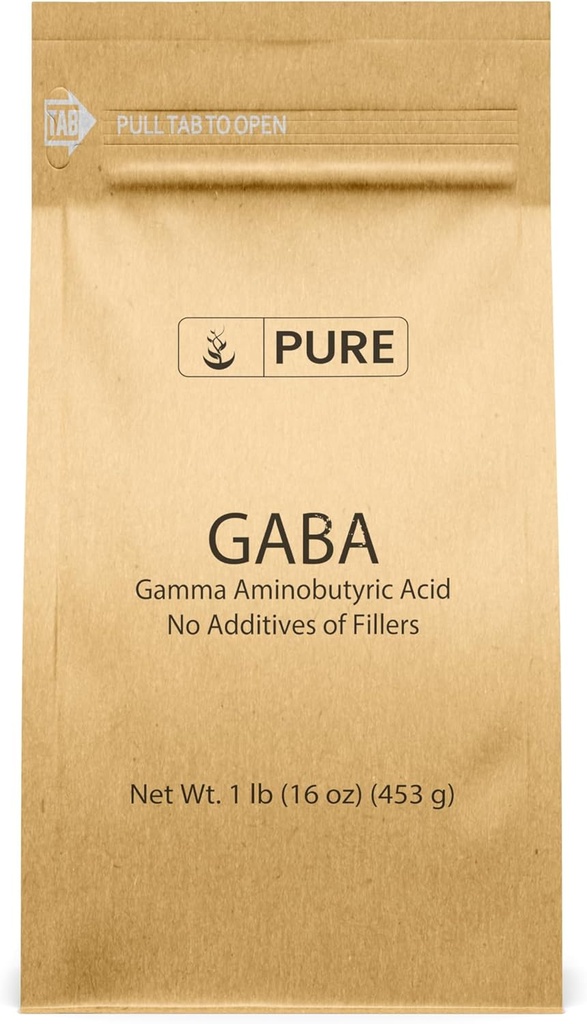 Ingredienti originali puro Gamma Aminobutirrico Acido (GABA) Polvere (1 lb) Sempre puro, Nessun Filler o Additivi, Lab verificato