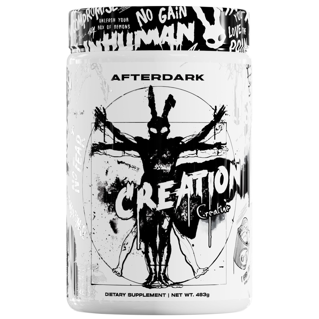 AfterDark Supplements Creation Creatine Monohydrate Powder, 10000mg Creatine Matrix Blend, Promotes Power, Endurance & Muscle Growth, GMP Certified, USA Made, 21 Servings, Snow Cone