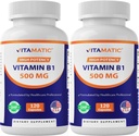 B1 bitamina Vitamatikoa (Thiamine) 500mg - 2 paketea (120 kapsula guztira)