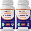 Vitamatic Vitamin B1 (Thiamine) 500mg – 2 Pack (240 Capsules Total)
