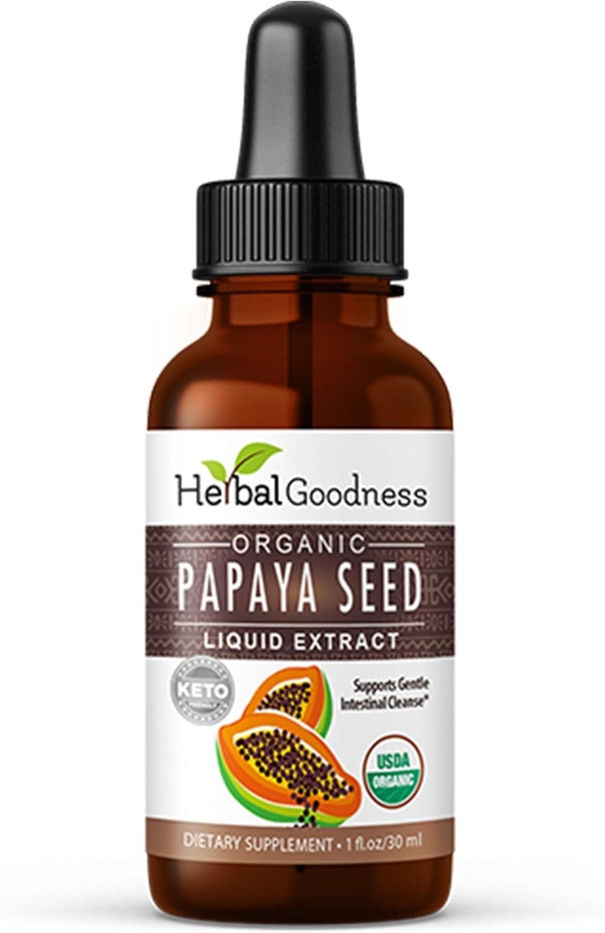 Papaya Seeds 1oz - Bio-Superfood für Verdauungsenzyme, Gut Health- Non-GMO, Roh und Unverarbeitet für ganzheitliches Wellness