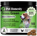Grass Green Max Strength Dog Urine Neutralizer for Lawns - Advanced Lawn Saver Supplement for Severe Yellow Burn Spots & Brown Grass, Urinary Health, DL-Methionine, Probiotics & Enzymes (Duck, 90 Ct)