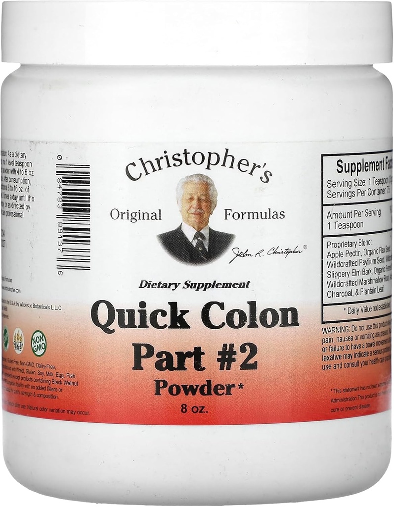 Bác sĩ ChristOPHER's, Cleanse Quick Colan D-Tox Powder - 8oz