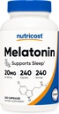 Nutricost Melatonin 20mg, 240 Capsule, Non OGM & Gluten Free