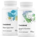 THORNE - Antioxidant Nerve Support Duo - Alpha-Lipoic Acid & Acetyl-L-Carnitine Bundle - 60 Servings