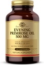 Solgar Evening Primrose Oil 500 mg, 180 Softgels - Soodustab Tervislikku Naha Ja Südame-veresoonkonna Tervist - Toitumisalane Toetus Naistele - Gluteenivaba, Piimavaba - 180 Servings