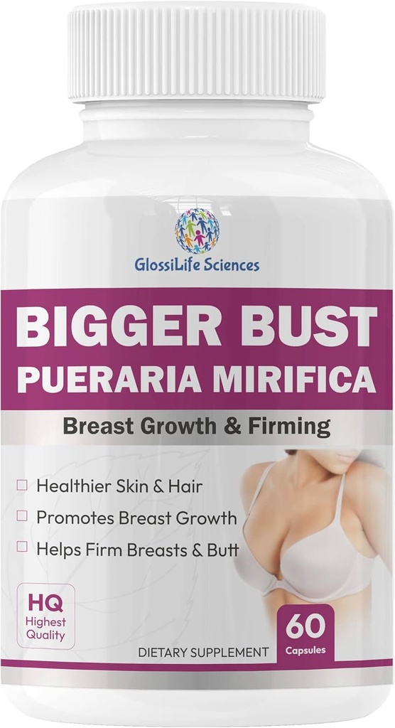2 x 60 Cap Bigger Bust Pueraria Mirifica Borst Groeien 500mg (eq 7500mg) 120 Cap