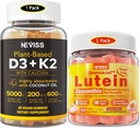 NEVISS Sugar Free Lutein Gummies 60 Counts + Vitamin D3 Gummies 60