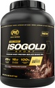 PVL 골드 시리즈 - 100 % Whey ISOGOLD 스포츠 - 프리미엄 Whey Protein Isolate Shake Mix - 5 LB - 트리플 초콜릿