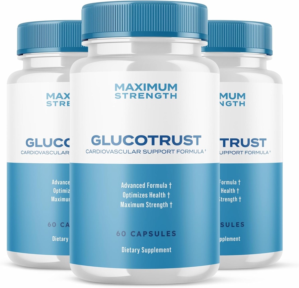 Ark Labs (3 paketi) Glucotrust Advanced Formula Dopolnilo Kapsule - Gluco Trust Max Kapsule Maksimalna moč podporne tablete (180 kapsul)