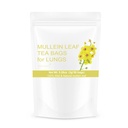 50 sáčků Mullein Leaf Tea sáčky pro plíce čištění detox, přírodní sušený bylinný Mullen Mullin čaj Leaf Lung zdraví pro dech snadné, Caffein-free, imunitní podpora