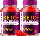 (2 Pack) Prooton Keto ACV Gummies Advanced, Prooton Keto + ACV Gummies 1000mg, Protein Apple Cider Vinegar Gummy Proton Gummies Reviews, Prooton Keto+ACV Vitamiin B12 (120 Gummies)