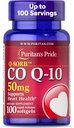 Puritan's Pride Coenzyme CoQ10 50mg, Integratore alimentare per la salute del cuore, la pressione sanguigna, la salute della gomma orale e il supporto di invecchiamento sano, 100 Servings, Softgel di rilascio rapido