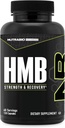 NutraBio HMB Supplement, Aminosyre Hmb, HMB Kosttilskud til mænd, HMB 1000mg- 120 Kapsler