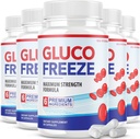 (5 Pack) Pilules de glucogel - Formule officielle Pilules de glucogel - Pilules de glucogel, Supplément alimentaire de glucogel, Formule de force avancée de glucogel avec l'écorce de cannelle (300 capsules)