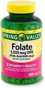 Spring Valley Folate Nahrungsergänzungsmittel, 1.333 mcg, 400 Count