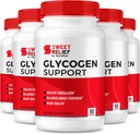 NutraRize (Pack of 5 Sweet Relief Glycogen Support - Glycogen Capsules, Cleaner krvných ciev, Advanced Formula pre celkový Wellness, Recenzia (300 Kapsule)