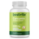 BESTVITE Curcumin 1000mg per Tablet (Turmeric Extract)(120 Tablets) Featuring Clinically Studied Curcumin C3 Complex® & BioPerine® - Standardized to 95% Curcuminoids - Vegan - Non GMO - Gluten Free
