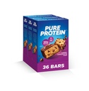Pure Protein Chewy Chocolate Chip Protein Bars – 20g Protein, 3g Sugar, 190 Calories (36 count) Low Sugar* High Protein Snack - Gluten Free - Perfect for a Healthy Snack