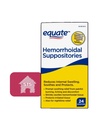 Equate Hemorrhoidal Suppositories, Relief from Burning, Itching and Discomfort of Hemorrhoids, 24 Count (Pack of 1) + STS Sticker.