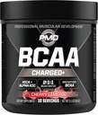 PMD Sports BCAA Charged Delicious Amino Acid Drink Mix for Performance, Recovery, Endurance and Hydration - Aumente a função muscular para treino e energia diária – Cereja Limeade (30 Servões)