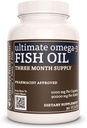 Remedy je výživa Ultimate Omega-3 Fish Oil 124; 1000 mg, 90 Softgels doplněk stravy 124; 3 Měsíční dodávky 124; EPA, DHA, GLA, ALA, & LA mastné kyseliny