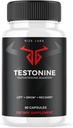 Compsules for Men, Testonine Maximum Strength Formula, Testonine All-Natural Pill for Muscle Power, Testonine Reviews (60 Capsules)