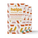 HELPS TEAS | Hjälper immunitet öka te | Organisk örtblandning av Echinacea, Eucalyptus, Mint, Linden, Thyme och Natural Honey smak. Facilitates andningshälsa | 16 tepåsar - Pack 3 |