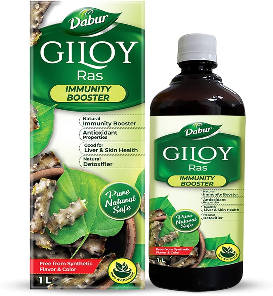 Dabur Giloy Suyu İmmunity Booster Antioksidlərin Natural Source ilə - 1 L