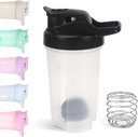 D.Y.A 16oz Shaker Bottle, Leak Proof Sports Shaker Cupe pentru Shake-uri de proteine,Sticla Shaker pentru Pre Antrenament și de călătorie Pentru a merge,BPA gratuit și Easy Proteine Shaker sticla,Black