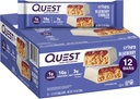 Quest Nutrition Crispy Blueberry Cobbler Hero Protein Bar, 16g proteiinia, 1g sokeria, 3g Net Carb, Gluteeniton proteiinin välipala, Keto Friendly, 12 kreivi