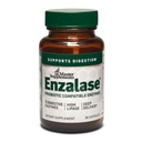 Master Supplements Enzalase - 50 Capsules - Probiotic Compatible Enzymes - Provides Digestive Boost + Gas & Bloating Relief - Gluten Free - 50 Servings