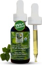 Centro de Paradise Wild Mediterranean Oil of Orégano com 75%+ Carvacrol (1 fl oz) Certified Oregano Oil Organic Drops in Extra Virgin Olive Ail for Imune* & Respiratory* Support, Aprox 450 Servings