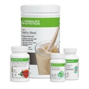 HERBALIFE Quickstart Cookies 'n Cream Kit: Formula 1 Nutritional Shake Mix, Formula 2 Multivitamínový komplex, Formula 3 Cell Activator, Bylinný čaj koncentrát zvyšuje metabolizmus
