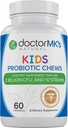 Kids Probiotika Chewable av doktor MK®, sukkerfri, smaker som Candy, Natural Wild Berry Tabletter, Vegetarisk / vegansk
