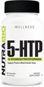 NutraBio 5-HTP Supplement, 200mg Capsules- May Help Support and Promote Healthier and Sustained Sleep, 90 Vegetable Capsules
