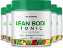 Lean Bodi Tonic порошок Офіційна формула, LeanBodi Tonic All Natural - Максимальна міцність з вітаміном B6, BCAA, LeanBodi Порошок підтримки, Lean Bodi Advanced Formula Відгуки (5 пакет)