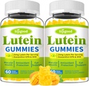 Liuteino ir Zeaksantino papildai Gummies with Astaxanthin & Bilberry extract - Eye Vitaminai su Omega-3, Vitaminai A, C, E, D3 & Cinkas Vision Health - Cukrus be cukraus, Mango skonis, 120 Count
