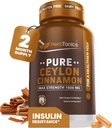 Herbtonics Pure Ceylon Cinnamon Capsules | Sistema inmunitario, Xestión de peso saudable | Non-GMO, Gluten Libre | 1500 Mg - 120 cápsulas