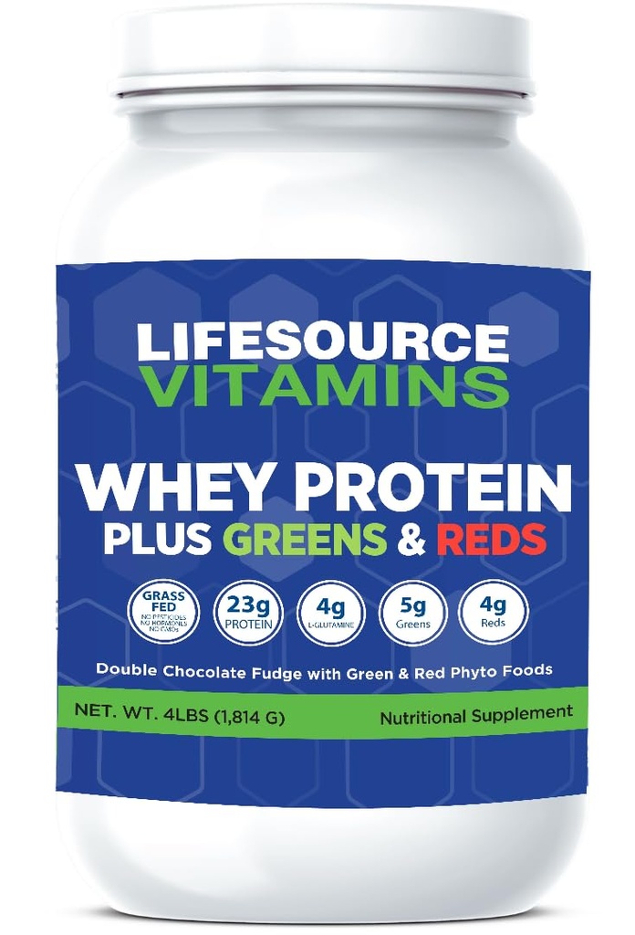 LifeSource Vitamins Whey Plus Greens & Reds Phyto Foods (4 pounds)