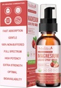Magnesium Glycinate Liquid Spray with Citrate, Oxide & Malate, Magnesium with Whole Vitamin, L-Theanine, D3K2, B6 for Heart, Leg Cramps,Muscles&Energy- Sugar-Free Strawberry Flavor, 2 Fl Oz