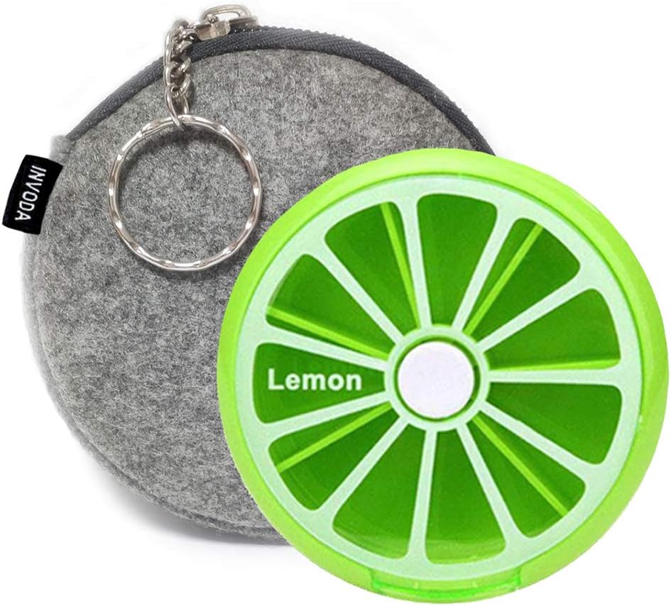 INVODA Pill Cases Pill Box Щотижневий 3 Times 7 Комартменти Великий Медикамент Pill Організатор