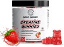 Kas Munchies Tinatine Chewable Gummies for Men & Women-Infused with Beta Alanine-5g of Kretine Per Service-Increas Strength, Endurance, & Recovery-Vegan, NonGMO (Strawberry Burst)