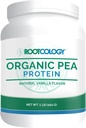 Rootcology by Dr. Izabella Wentz Kobieta 124; Organic Pea Protein 124; USDA Certified Organic Pea Protein with 20g Plant Protein per Serving Between 124; Natural Vanilla Flavor Between 124; 454g / 15 Servings