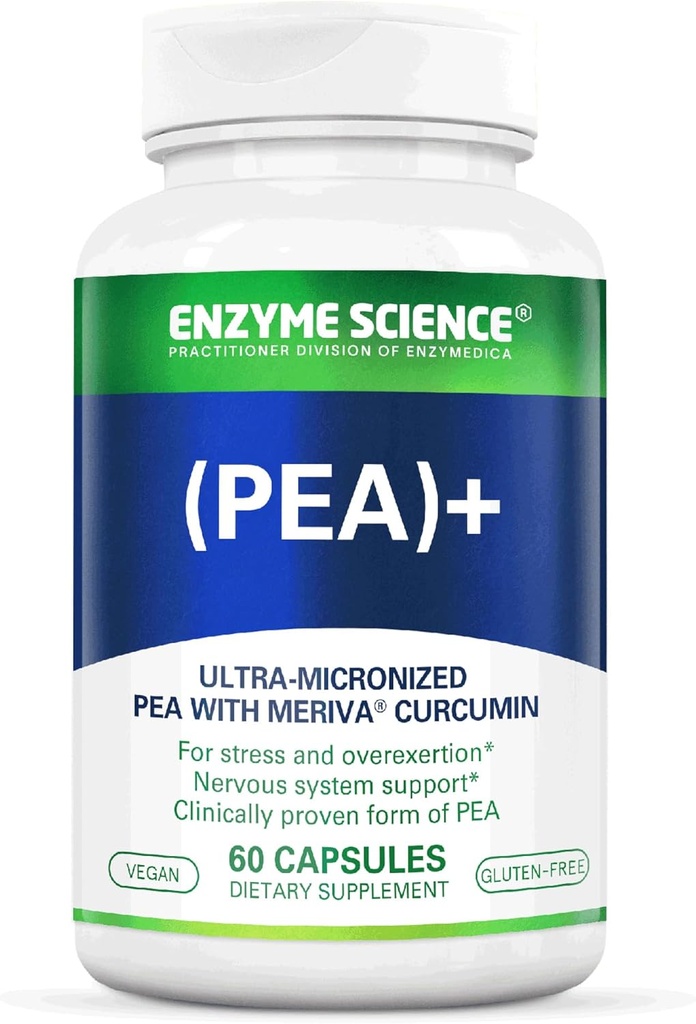 Enzyme Science Pea + Turmeric Curcumin Supplement for Fyziological Support Helps Support Nervisive, Immune, & Musculary Systems - 60 Kapsule