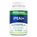 Enzyme Science Pea+ Supplement Palmitoylethanolamide - Ultra Micronized Pea with Meriva Curcumin, Nerve Health Support for Men & Women, Vegan & Gluten Free Caps - 60 Capsules