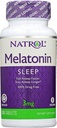 Natrol Melatonin 3 mg Sleep Time Release Tablets supplemento dieta 100 ea (Pack of 4)